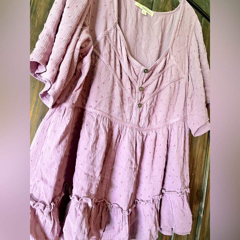 Rewind Purple Textured top
